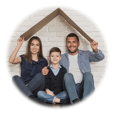 Family with New Home